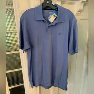 Izod performx polo shirt blue short sleeve size medium